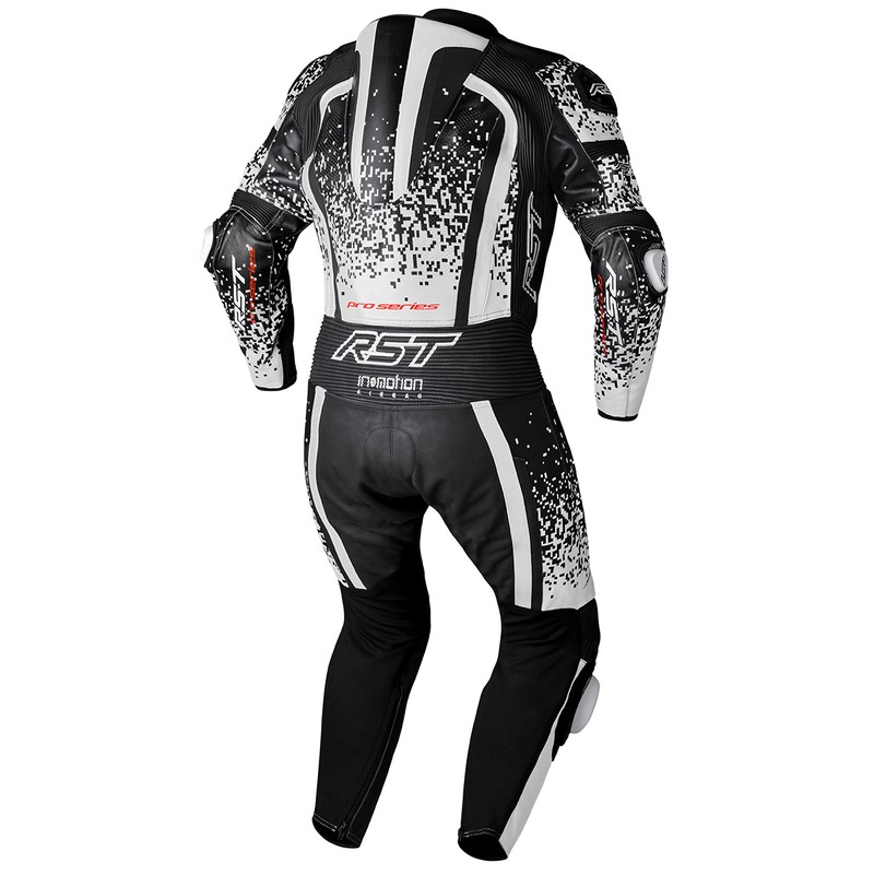 Mono de piel RST Pro Series Evo Airbag CE hombre - Blanco / Negro