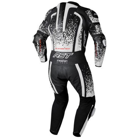 Mono de piel RST Pro Series Evo Airbag CE hombre - Blanco / Negro