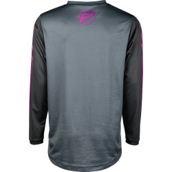 Camiseta infantil FLY RACING F-16 - Gris / Antracita / Rosa 2