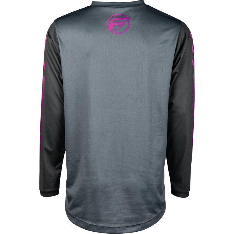 Camiseta infantil FLY RACING F-16 - Gris / Antracita / Rosa