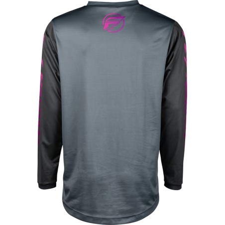 Camiseta infantil FLY RACING F-16 - Gris / Antracita / Rosa