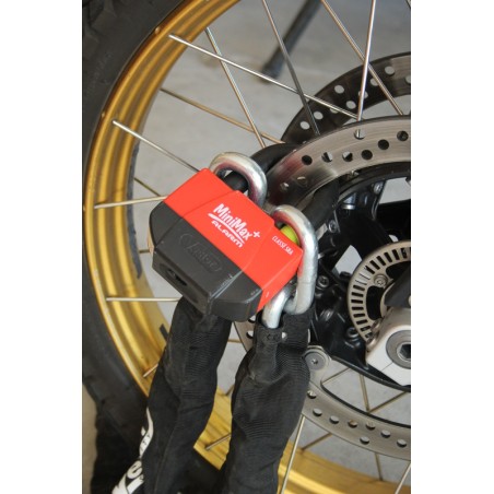 Kit antirrobo VECTOR Candado MiniMax+ Alarm  Ø16mm + Cadena  Ø13mm / 1,3m