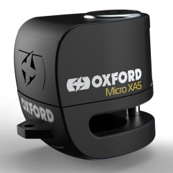 Candado de disco OXFORD XA5 Alarm - negro