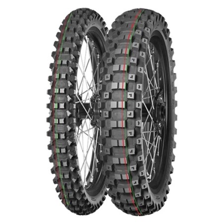 Neumático MITAS TERRA FORCE-MX MH 110/90-19 NHS 62M TT MEDIUM TO HARD RED GREEN