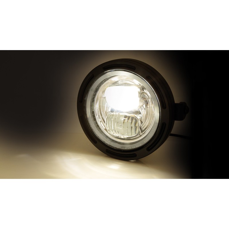 HIGHSIDER pro 5 3/4 inch LED headlight FRAME-R2 TYPE 7, black, side mount