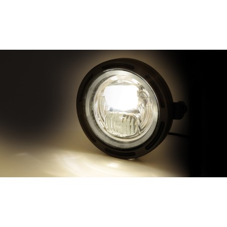 HIGHSIDER pro 5 3/4 inch LED headlight FRAME-R2 TYPE 7, black, side mount