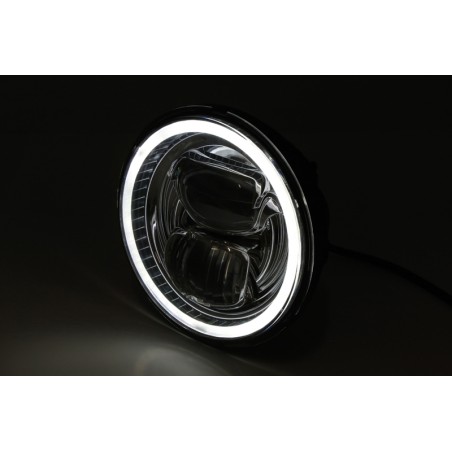 HIGHSIDER pro 5 3/4 inch LED headlight FRAME-R2 TYPE 7, black, side mount