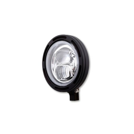 HIGHSIDER pro 5 3/4 inch LED headlight FRAME-R2 TYPE 7, black, bottom mount
