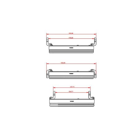 HIGHSIDER pro 5 3/4 inch CNC lamp holder ring FRAME-R2, black, side mount