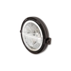 HIGHSIDER pro 7 inch LED headlight FRAME-R1 TYPE 4, black, side mount