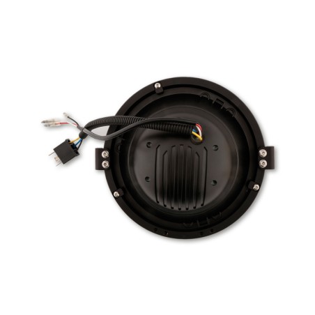 HIGHSIDER pro 7 inch LED headlight FRAME-R1 TYPE 4, black, side mount