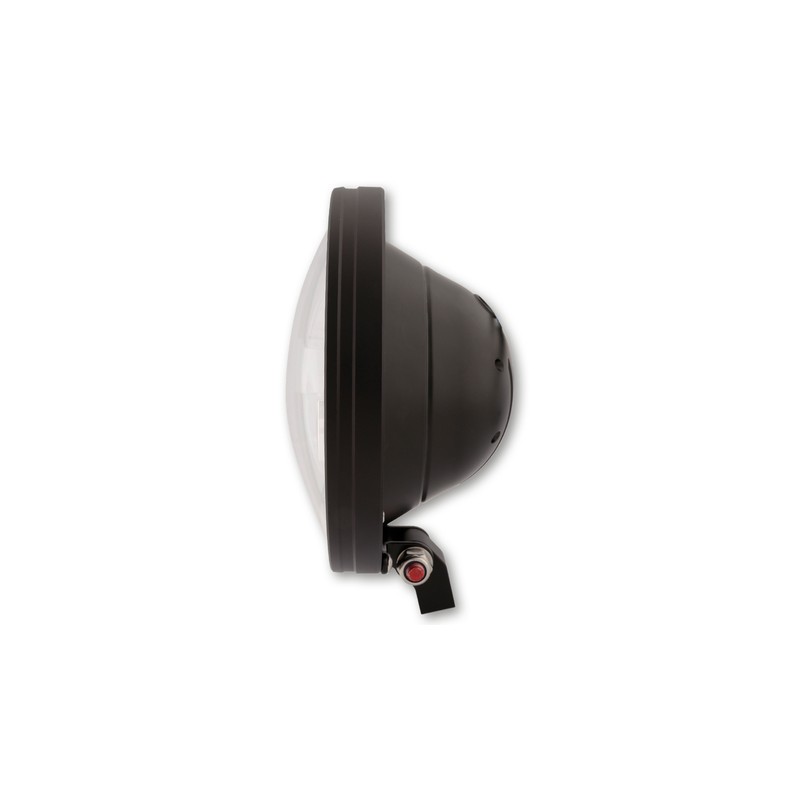 HIGHSIDER pro 7 inch LED headlight FRAME-R1 TYPE 4, black, bottom mount