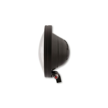HIGHSIDER pro 7 inch LED headlight FRAME-R1 TYPE 4, black, bottom mount