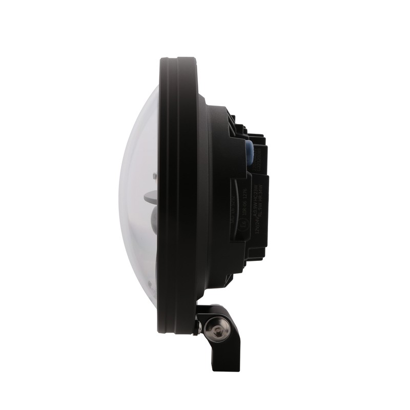 HIGHSIDER pro 7 inch LED headlight FRAME-R1 TYPE 11, black, bottom mount