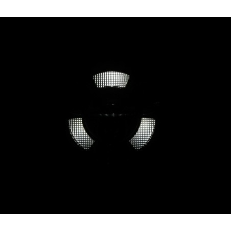 HIGHSIDER pro 7 inch LED headlight FRAME-R1 TYPE 11, black, bottom mount