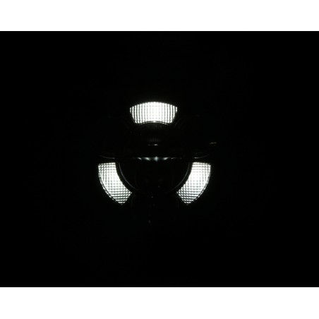 HIGHSIDER pro 7 inch LED headlight FRAME-R1 TYPE 11, black, bottom mount