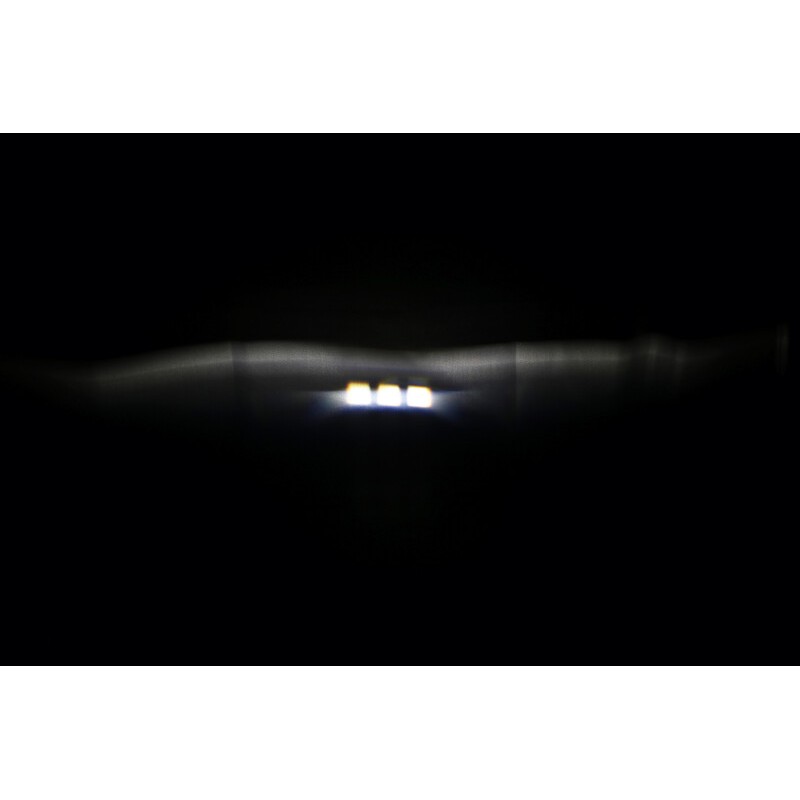 HIGHSIDER pro 7 inch LED headlight FRAME-R1 TYPE 11, black, bottom mount