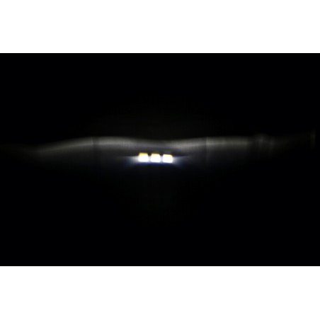 HIGHSIDER pro 7 inch LED headlight FRAME-R1 TYPE 11, black, bottom mount