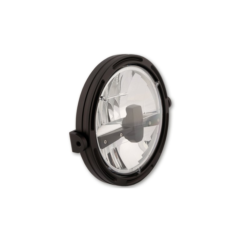 HIGHSIDER pro 7 inch LED headlight FRAME-R1 TYPE 3, black, side mount