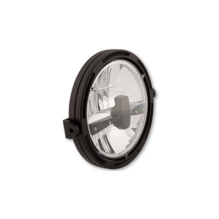 HIGHSIDER pro 7 inch LED headlight FRAME-R1 TYPE 3, black, side mount