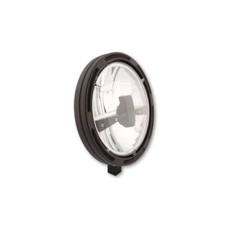 HIGHSIDER pro 7 inch LED headlight FRAME-R1 TYPE 3, black, bottom mount
