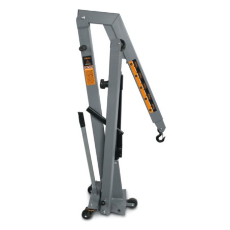 BETA TOOLS Folding Hydraulic Crane with Dual Effect Pump