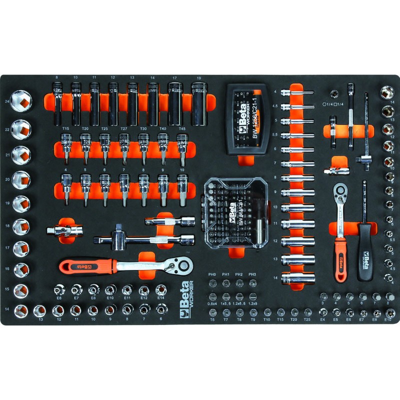 BETA WORKER Assortment of 390 tools