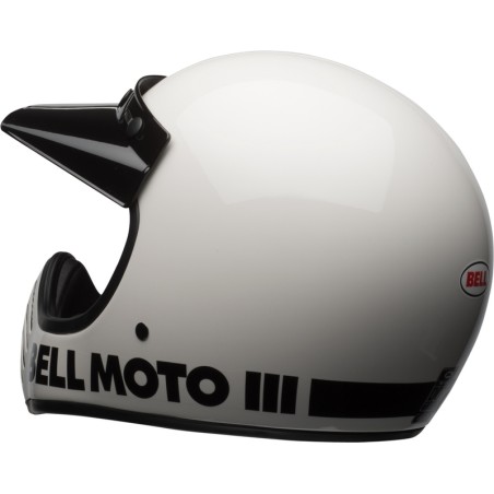 Casco BELL Moto-3 Classic - Blanco brillo