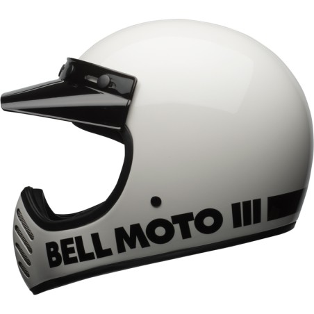 Casco BELL Moto-3 Classic - Blanco brillo