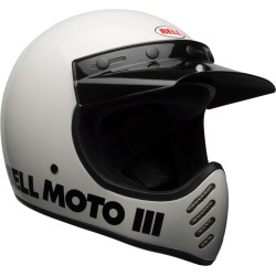 Casco BELL Moto-3 Classic - Blanco brillo 2