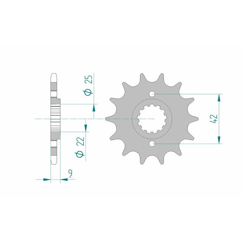 AFAM Chain Kit 520XMR3 14/48 Standard - Standard Rear Sprocket
