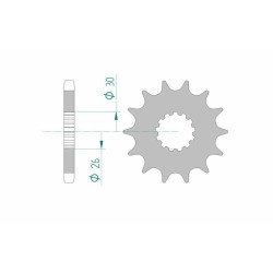 AFAM Chain Kit 530XHR2 17/44 Super-Reinforced - Standard Rear Sprocket 2