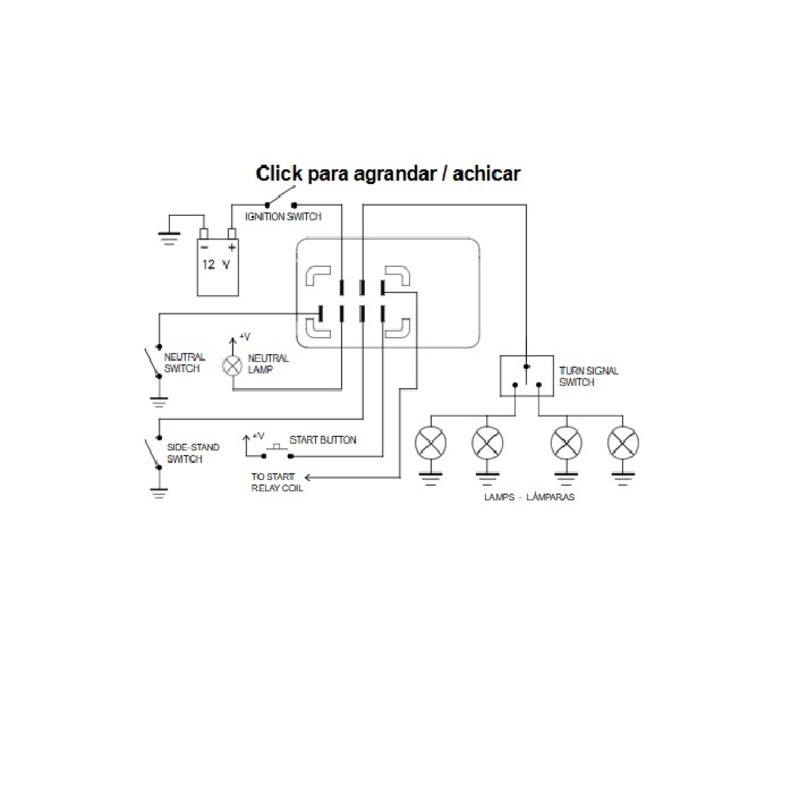 Relé para intermitentes DZE (2+2) X 21W / LED