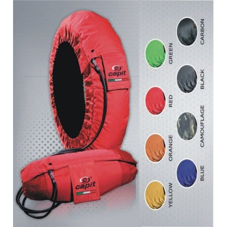 Calentadores CAPIT Suprema Spina Color negro (17'' - Del.120/Tra.200/55)