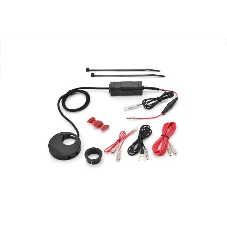 Fuente de alimentación USB tipo C DAYTONA Slim aluminio - manillar Ø22,2/25,4