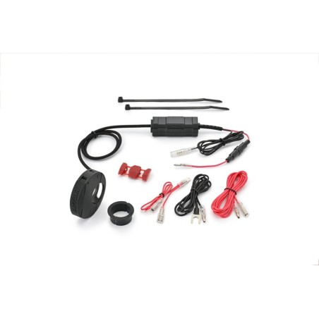 Fuente de alimentación USB tipo C DAYTONA Slim aluminio - manillar Ø22,2/25,4