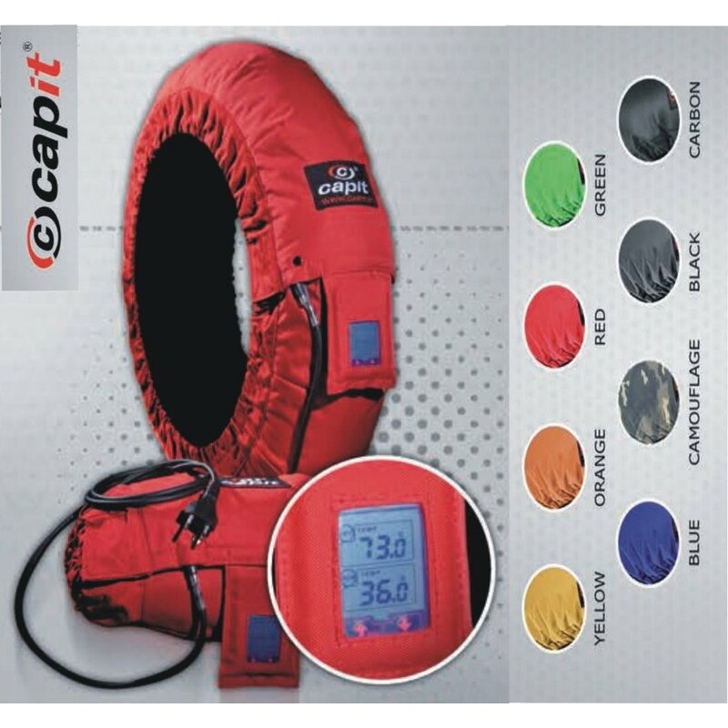 Calentadores CAPIT Suprema Vision Color negro (17'' - Del.120/Tra.200/55)