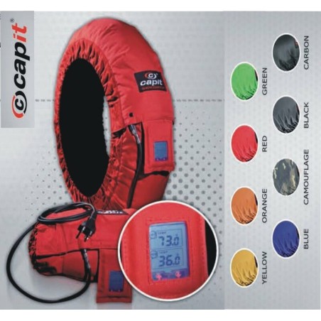 Calentadores CAPIT Suprema Vision Color negro (17'' - Del.120/Tra.200/55)