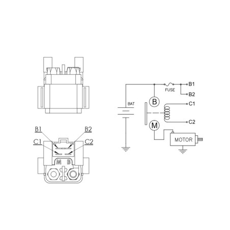 Relé de arranque DZE