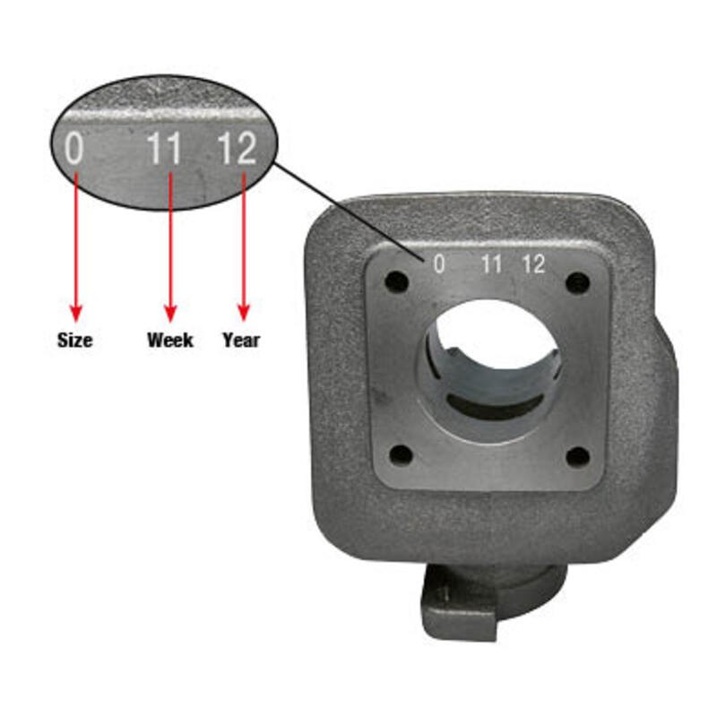 MALOSSI pistón 2t ø 47 con bulón ø 12 y 2 segmentos rectangulares tolerancia 0