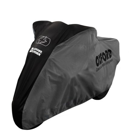 Funda de moto para interior OXFORD Dormex - Moto / Scooter - Negro / Plata - S