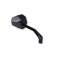 Retrovisor de manillar HIGHSIDER pro Stealth -X2 - con intermitentes LED - negro - par