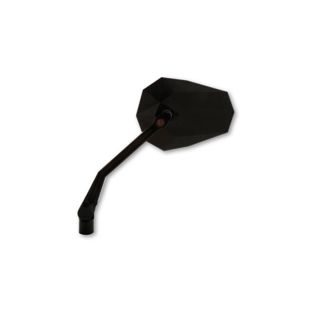 Retrovisor de manillar HIGHSIDER pro Stealth -X2 - con intermitentes LED - negro - par