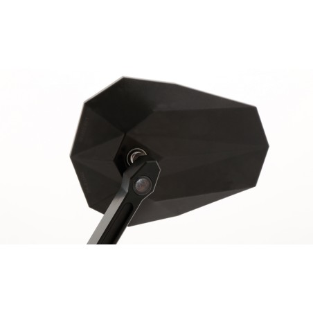 Retrovisor de manillar HIGHSIDER pro Stealth -X2 - con intermitentes LED - negro - par