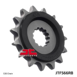 Piñón con goma anti-ruido JT SPROCKETS acero 566 - 530 2