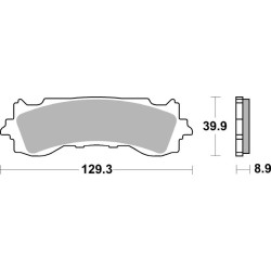 BREMBO Sintered Brake pads - 07HO65SA