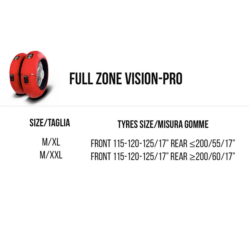 Calentadores CAPIT Vision Full Zone negro (Del. 115-120-125/17” / Tras. ≤200/55/17”)