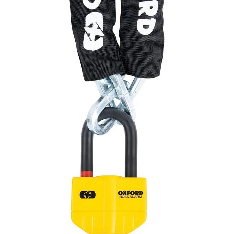 OXFORD Chain Lock Boss Alarm 14mmx12mm With 2.0m Chain