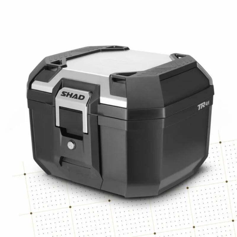 SHAD Top Case Terra 41 Black/Alu Cover