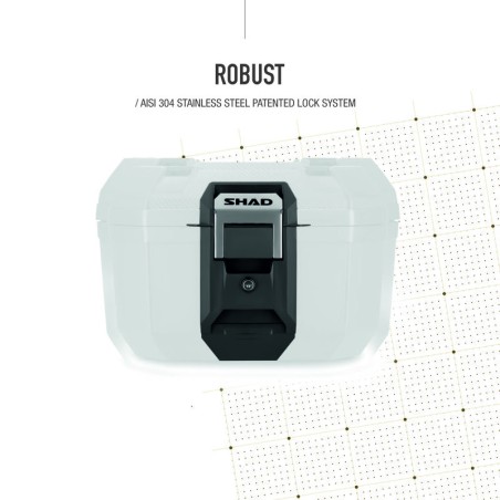 SHAD Top Case Terra 41 Black/Alu Cover